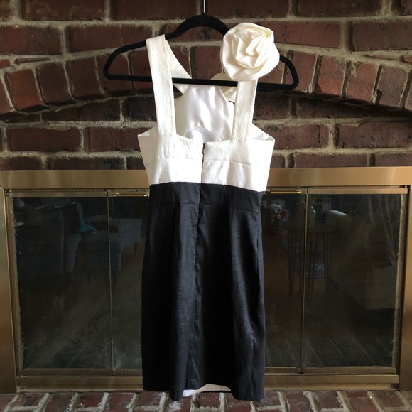 Jessica McClintock Black and White Mini Dress - Picture 4 of 4